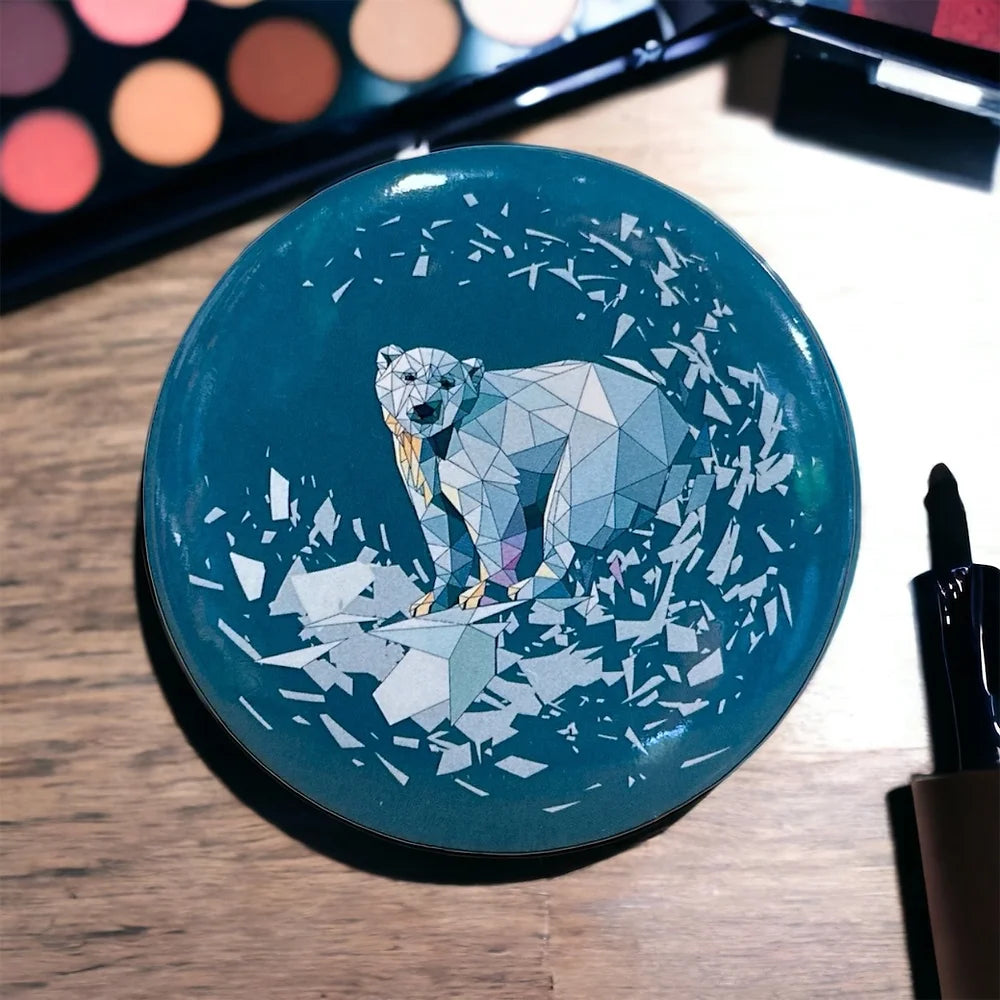 Kosmetikspiegel mit Eisbär Design